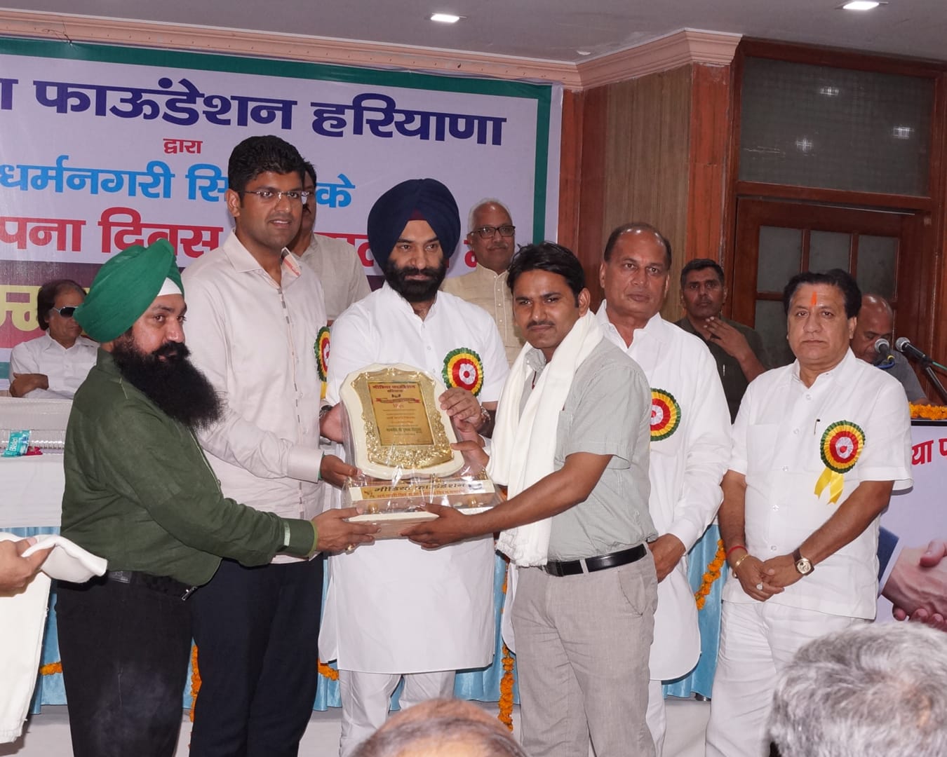 Certificate presentation during a public function